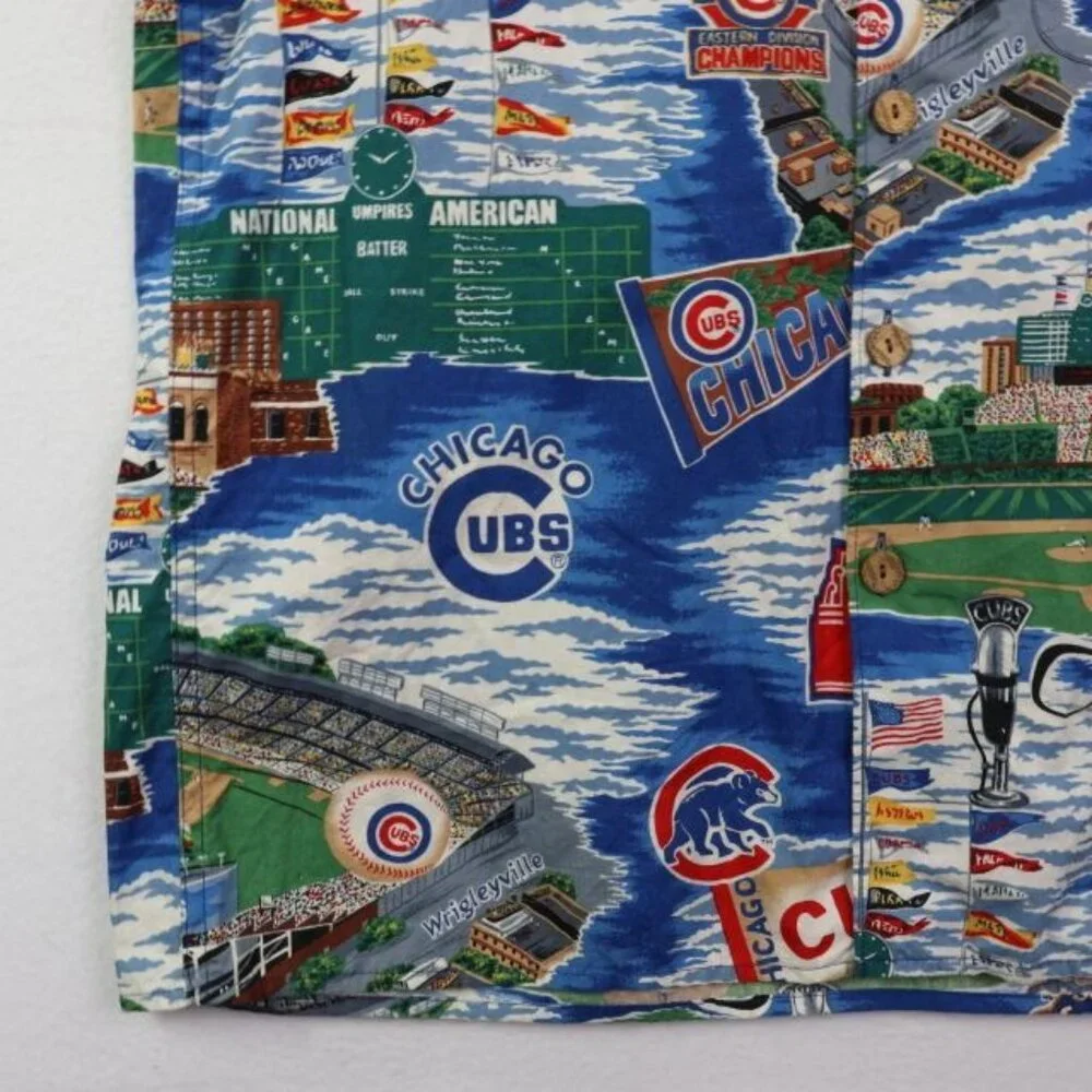 Reyn Spooner Chicago Cubs Baseball Shirt Mens Small Short Sleeve Button - Picture 3 of 8